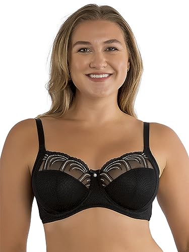 Parfait Pearl P60923 Women's Unlined Full Busted Bra BH mit voller Abdeckung,Schwarz,75J von Parfait