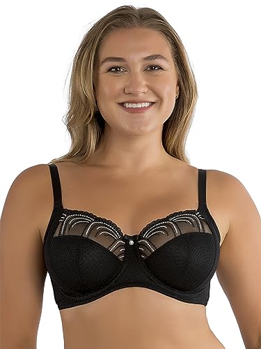 Parfait Pearl P60923 Women's Unlined Full Busted Bra BH mit voller Abdeckung,Schwarz,85C von Parfait