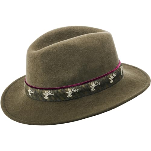 Parforce Traditional Hunting Damen Hut Hirschband Khaki 56 von Parforce Traditional Hunting