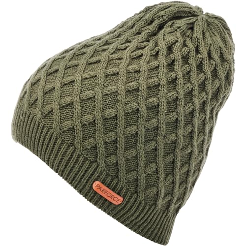 Parforce Beanie Gitterstrick Oliv Einheitsgröße von Parforce