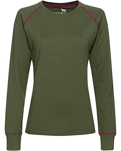 Parforce Damen Baselayer Longsleeve Merino-Mix Oliv L von Parforce