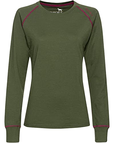 Parforce Damen Baselayer Longsleeve Merino-Mix Oliv XS von Parforce