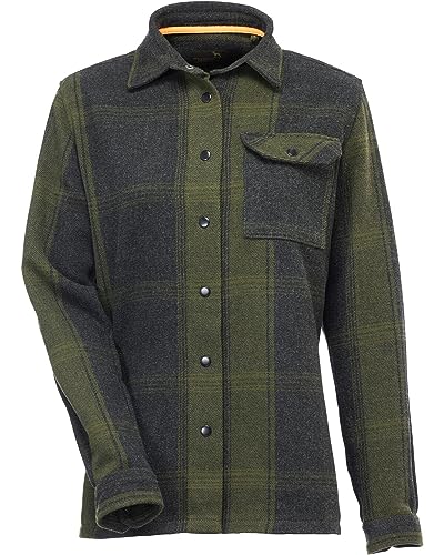 Parforce Damen Hemdjacke Francesca Oliv kariert M von Parforce