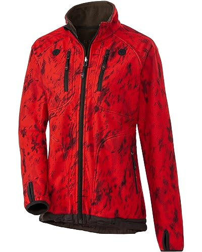 Parforce Damen Membran-Wendefleecejacke SphereX Oliv/Rot Camo 3XL von Parforce