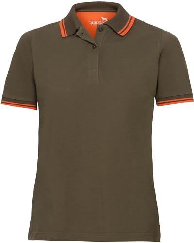 Parforce Damen Poloshirt Oliv/Orange S von Parforce