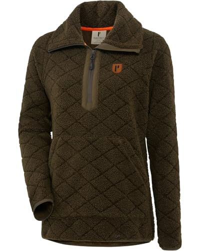 Parforce Damen Troyer Kuschelfleece Oliv, S von Parforce