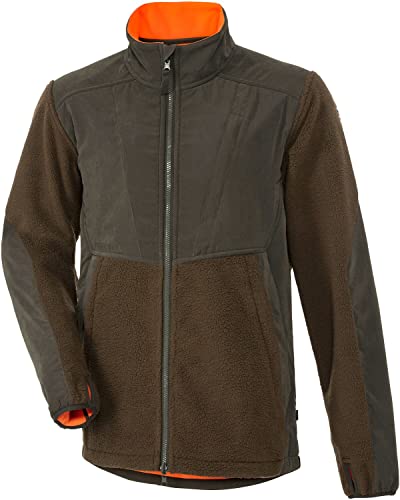 Parforce Faserpelz-Wendejacke Oliv/Signalorange M von Parforce