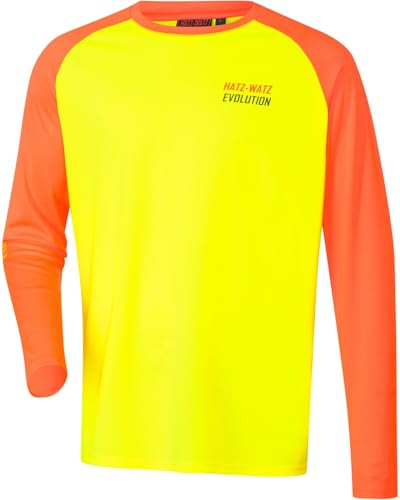 Parforce Funktions-Longsleeve Hatz-Watz Evolution Hivis Orange/Hivis Gelb L von Parforce