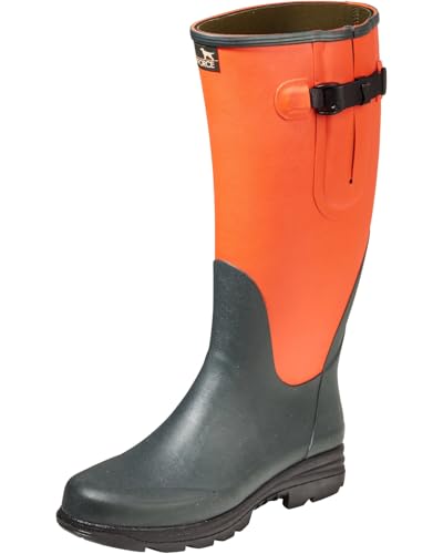 Parforce Gummistiefel mit Neoprenfutter NEO-2 Orange/Oliv 48 von Parforce