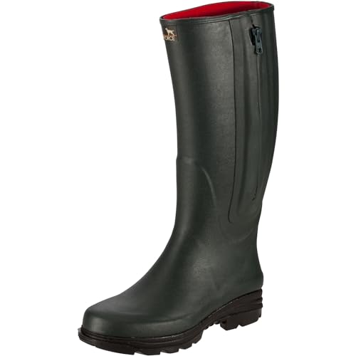 Parforce Gummistiefel mit Reißverschluss und Neoprenfutter Oliv 37 von Parforce