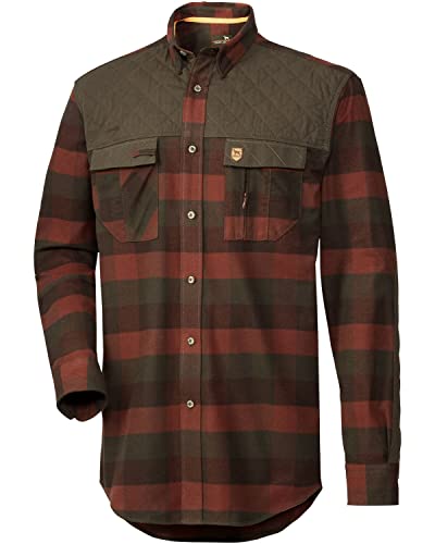 Parforce Jagd-Flanellhemd MAVE2 Grün/Orange kariert XL von Parforce
