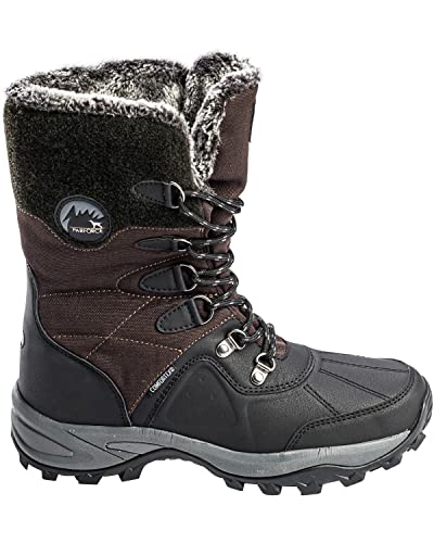 Parforce Unisex Thermostiefel Vogelsberg Schwarz/Braun 41 von Parforce