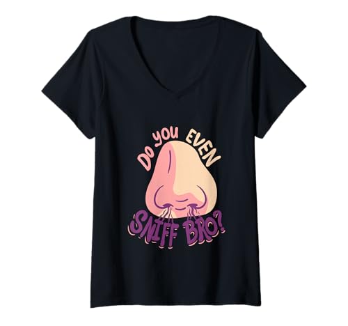 Damen Parfüm Parfümsammler Do You Even Sniff T-Shirt mit V-Ausschnitt von Parfüms Parfüms Parfümeurin