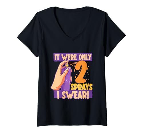 Damen Parfüm Parfümsammler Only 2 Sprays T-Shirt mit V-Ausschnitt von Parfüms Parfüms Parfümeurin