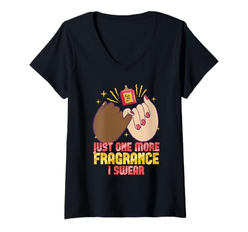 Damen Parfüm Parfümsammler T-Shirt mit V-Ausschnitt von Parfüms Parfüms Parfümeurin