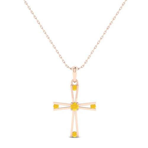 Pargold® 18K 750 Gold Anhänger Halskette für Frauen | Leicht und hypoallergen | Kreuz mit Herzfigur verziert mit kleinen Zirkonsteinen | Ideal für besondere Anlässe wie Hochzeit, Jubiläum, Geburtstag von Pargold