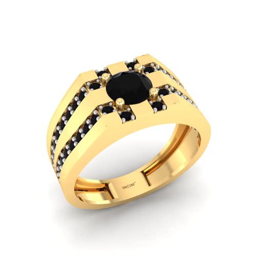 Pargold® 8K 333 Gold Ring für Frauen | Leicht und hypoallergen | Einzelner großer Kristall mit symmetrischem gestreiftem Design | Ideal für besondere Anlässe, Hochzeit, Jahrestag, Geburtstag von Pargold