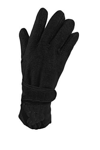 WEICHES WARMES FLEECE THINSULATE-HANDSCHUHE MIT HERVORRAGENDER-ISOLATION-BLACK von Pariella