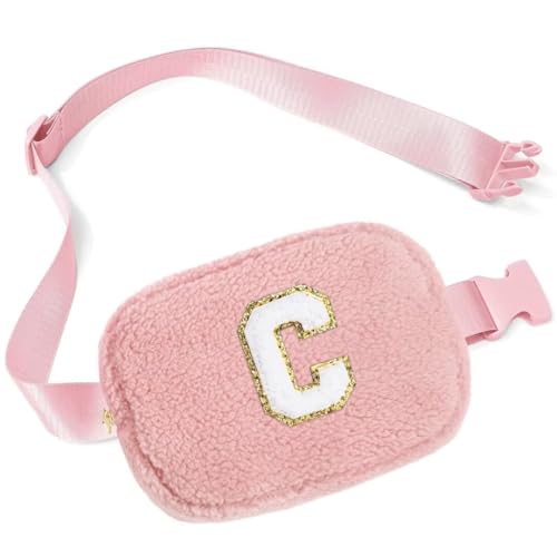 Parima Geburtstagsgeschenk für Mädchen - Personalisierte Geschenke für 4 5 6 7 8 9 10 11 12 13 Jährige Mädchen, Geburtstag Geschenke für Teenager Mädchen Kinder, Rosa Gürteltasche Mit Initiale C von Parima