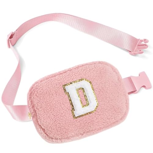 Parima Geburtstagsgeschenk für Mädchen - Personalisierte Geburtstag Geschenke für 4 5 6 7 8 9 10 11 12 13 Jährige Mädchen, Geschenke Geschenkideen für Kinder Mädchen, Gürteltasche Mit Initiale D von Parima