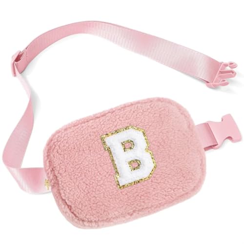 Parima Hochzeitsgeschenke für Brautpaar Braut Brautjungfer - Personalisierte Trauzeugin Geschenk für Mädchen Freunde Tochter Schwestern Brautjungfern, Umhängetasche Gürteltasche Mit Initiale B von Parima