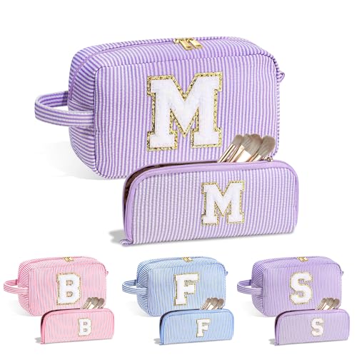 Parima Geburtstagsgeschenk für Mädchen - Kosmetiktasche Mädchen Reiseutensilien Make up Tasche Damen Jahrestag Geschenk Geburtstagsgeschenk für Teenager Schwester Mama Geschenke Lila Kosmetiktasche K von Parima