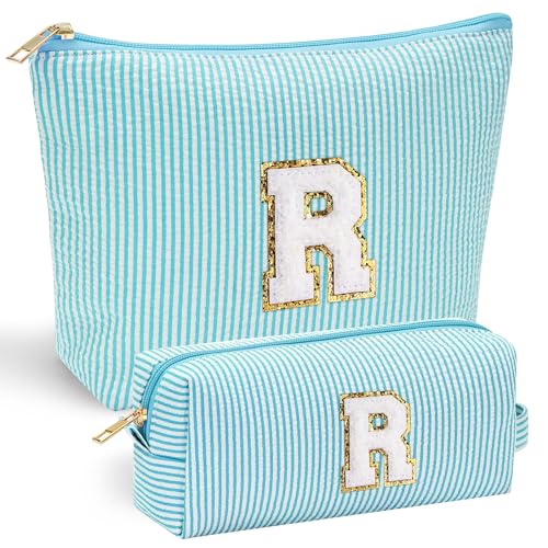 Parima Kosmetiktasche Damen Mädchen - Hellblau Kosmetiktasche Mädchen Beauty Case Kosmetiktasche Set Geschenke für Frauen Mama Geburtstagsgeschenk für Mädchen Enkeltochter Freundin Kosmetiktasche R von Parima