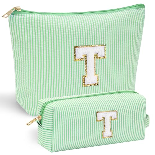 Parima Kosmetiktasche Mädchen, 2 Stück Kosmetiktasche Kulturtasche Damen Muttertagsgeschenk Trauzeugin Geschenk Geburtstagsgeschenk für Teenager Mädchen Geschenke für Mädchen 12 Jahre Kosmetiktasche T von Parima