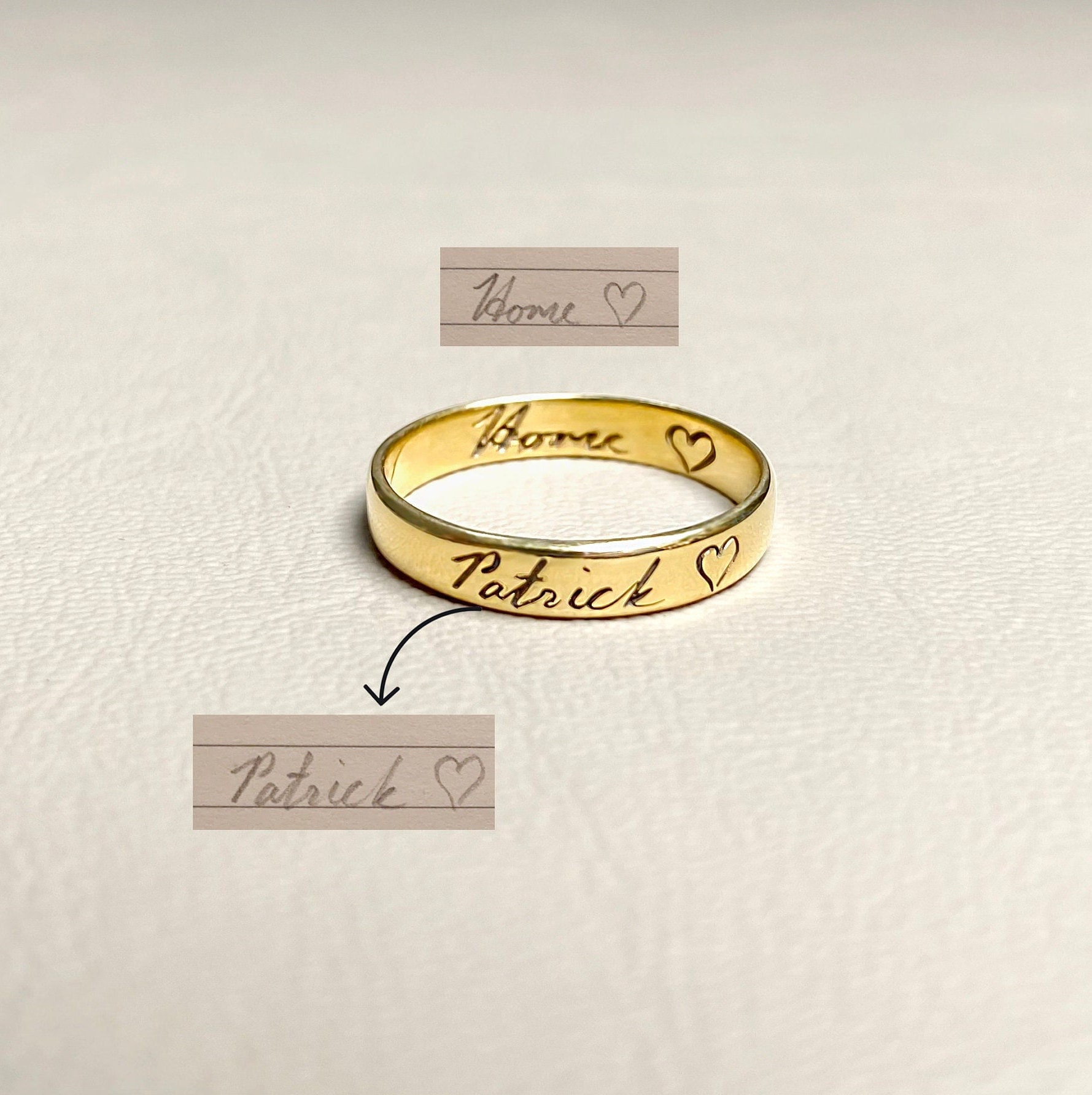 Echter Handschrift Ring, 925 Silber Gravur Gedenkring, Personalisierte Geschenk, Unisex Eternity Geschenk Für Sie Echter Handschrift Ring, 925 Silber Gravur Gedenkring, Personalisierte Geschenk, Unisex Eternity Geschenk Für Sie von ParinPersonalized