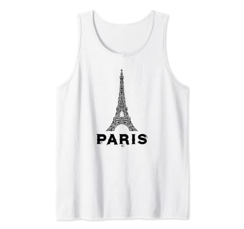 Eiffelturm Damen Schwarz Paris Frankreich Urlaub Idee Tank Top von Paris, France Eiffel Tower Clothing Apparel