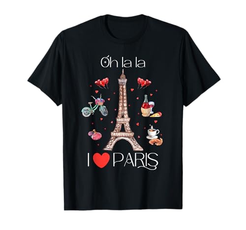 Take Me to Paris Eiffelturm Französisches Geschenk für Frauen Mädchen T-Shirt von Paris Eiffel Tower Shirt and Gift