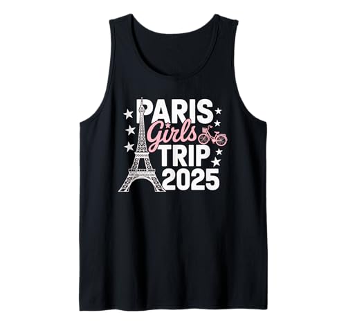 Paris Girls Trip 2025 Frankreich Sommerurlaub Damen Wochenende Tank Top von Paris Girls Trip 2025 Summer Tee