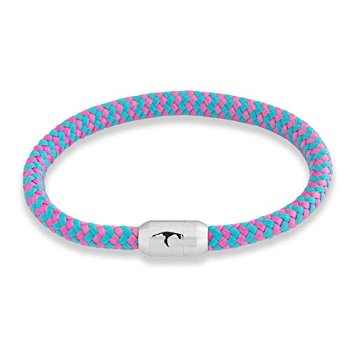 ⚓ Paris Montana ⚓ Das Original Sylt Segeltau Wickelarmband Unisex Geflochten Mit Gravur Handmade Hochwertiger Magnetverschluss Durchmesser 6mm (Waves, 20) von ⚓ Paris Montana ⚓