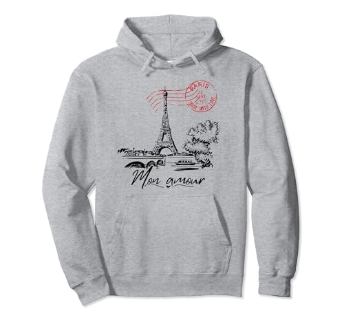 Paris Mon Amour Frankreich Damen Herren Französisch Eiffelturm Paris Pullover Hoodie von Paris Souvenir Paris Lover Gifts France Souvenir