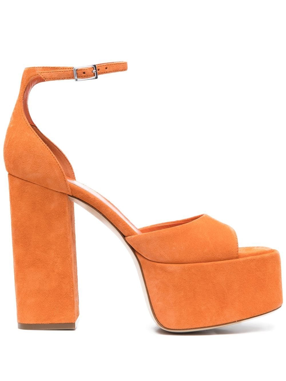 Paris Texas Tatiana Plateau-Sandalen - Orange von Paris Texas