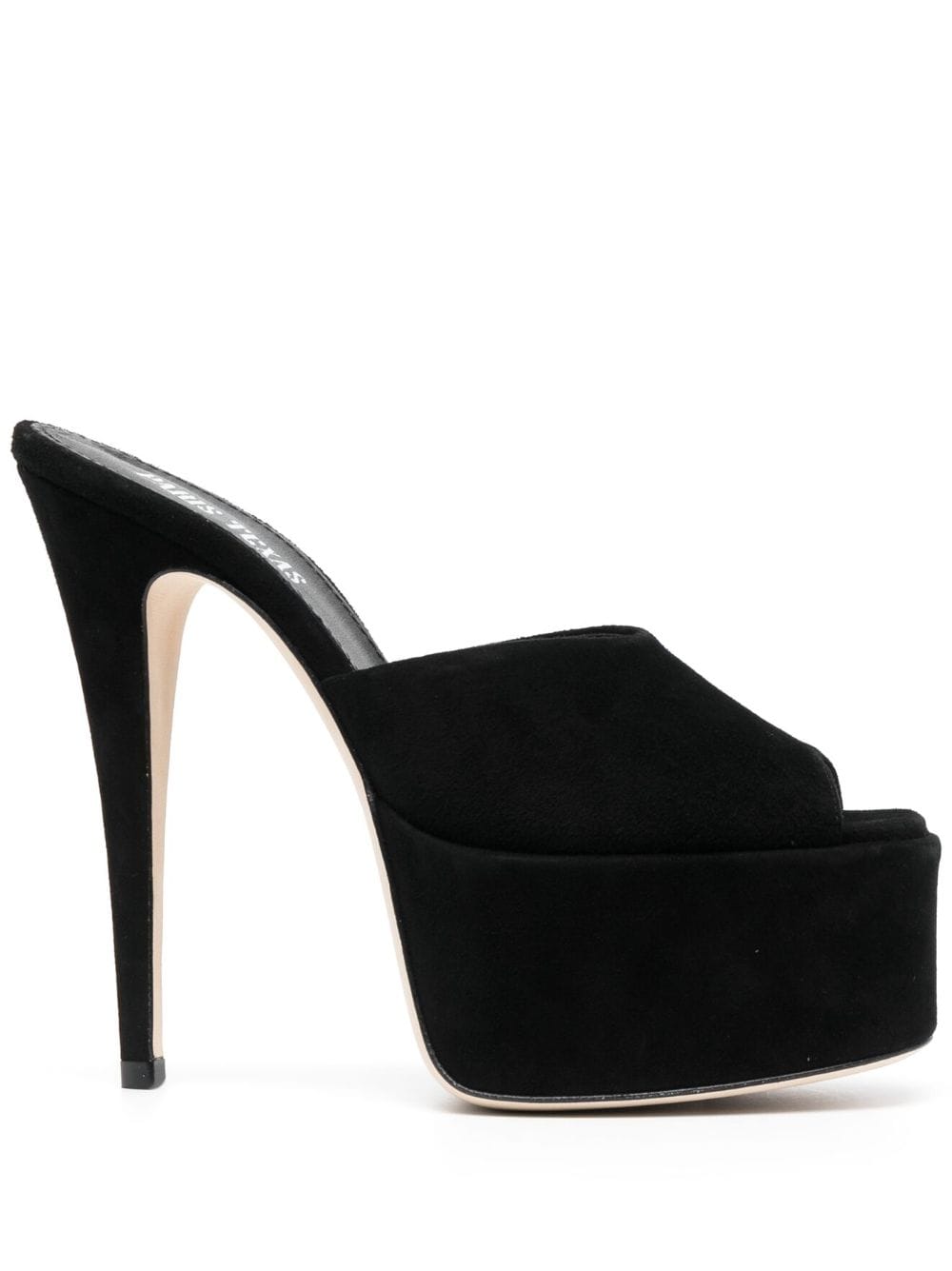 Paris Texas Peeptoe-Mules mit Stiletto-Absatz - Schwarz von Paris Texas