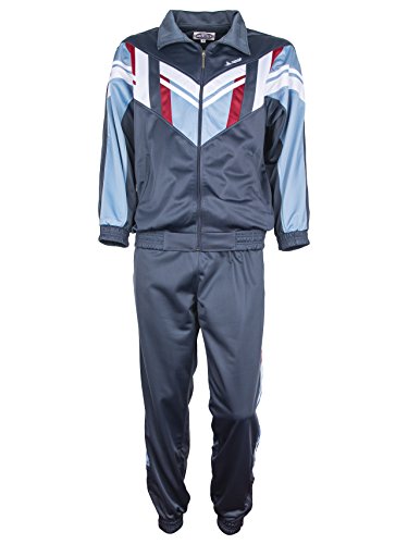 Paris Herren Jogginganzug Poly Tricot - Anthrazit (Mit Bund), Groesse: XXL von Paris