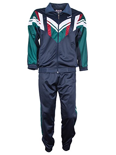Paris Herren Jogginganzug Poly Tricot - Dunkelblau (Mit Bund), Groesse: XL von Paris