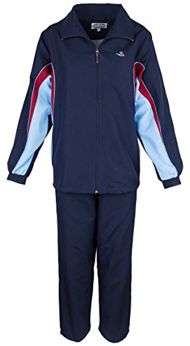 Paris Microfaser Damen Jogginganzug - Dunkellblau, Groesse: XL von Paris