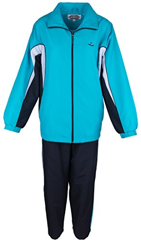 Paris Microfaser Damen Jogginganzug - Tuerkis, Groesse: M von Paris Bleu