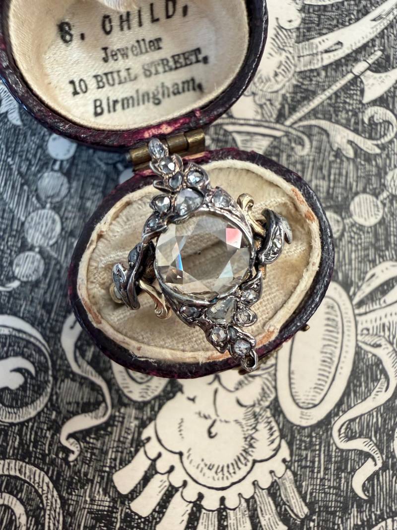 Antiker Diamant Im Rosenschliff von ParkAvenueAntiques0