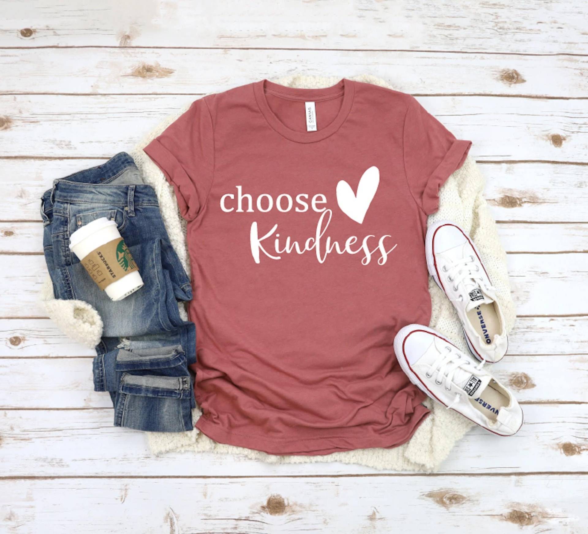 Wähle Freundlichkeit Shirt, T-Shirt, Süße Shirts Für Frauen, Be Kind Inspirierendes Positives Unisex Shirt von ParkDesignArt