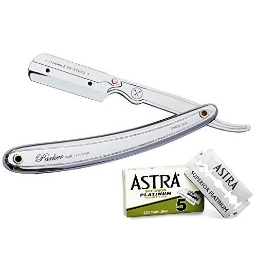 Parker-Astra Rasierer und Rasierklingen 31R - 1 Packung mit 2 Stück Parker-Astra Rasierer und Rasierklingen 31R - 1 Packung mit 2 Stück von Parker Safety Razor
