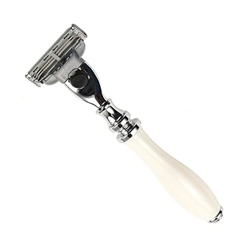 Parker Mach 3 Compatible Razor White Harz 111W-M3 von Parker Safety Razor