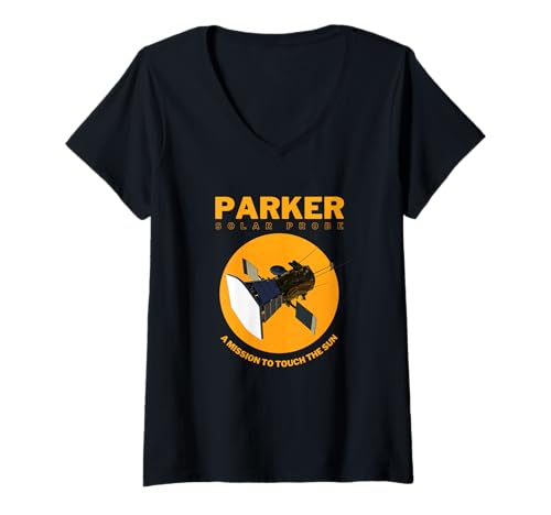 Damen The Parker Solar Probe Mission T-Shirt mit V-Ausschnitt von Parker Solar Probe