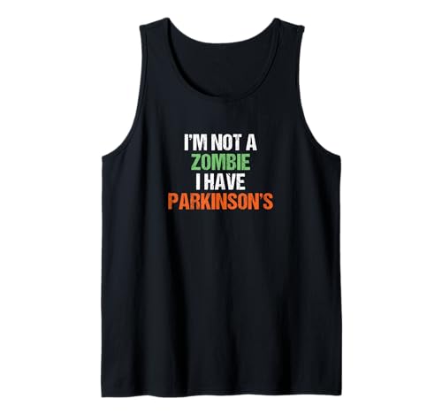 Parkinsons Lustiges Halloween Kostüm Herren Damen Parkinson Tank Top von Parkinsons Halloween Costume & Funny Apparel Gift