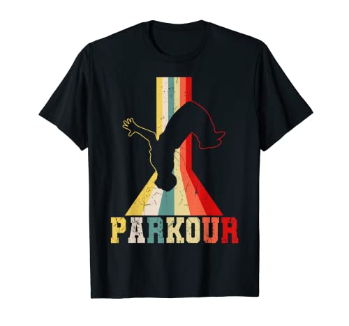 Parkour Freerunner Parcouring Retro Parcour Jungen T-Shirt von Parkourläufer & Extremsport Geschenkideen