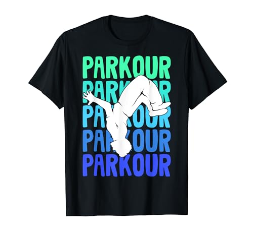 Parkour Parcour Jungen Kinder T-Shirt von Parkourläufer & Extremsport Geschenkideen