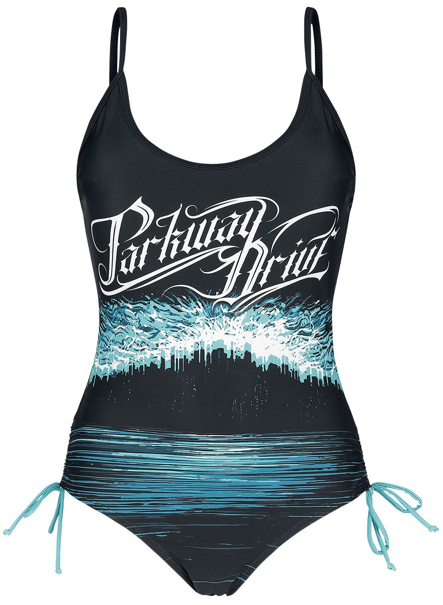 Parkway Drive EMP Signature Collection Badeanzug schwarz blau weiß in S von Parkway Drive