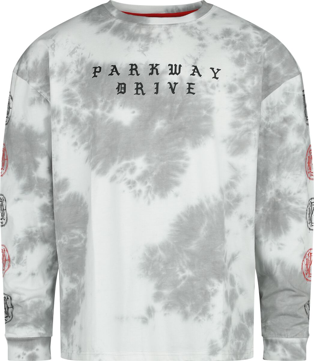 Parkway Drive EMP Signature Collection - Oversize Langarmshirt weiß grau in XL von Parkway Drive
